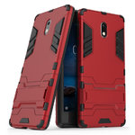 Slim Armour Tough Shockproof Case & Stand for Nokia 3 - Red